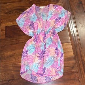 Floral beach cover-up